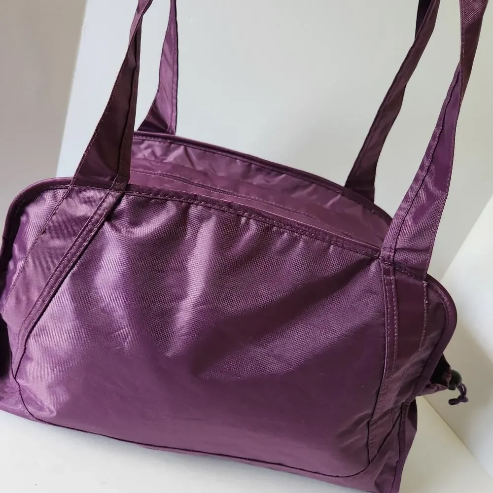 Gemline Purple Gym Duffel Bag Overnight Weekender Travel Carry On Tote Bag